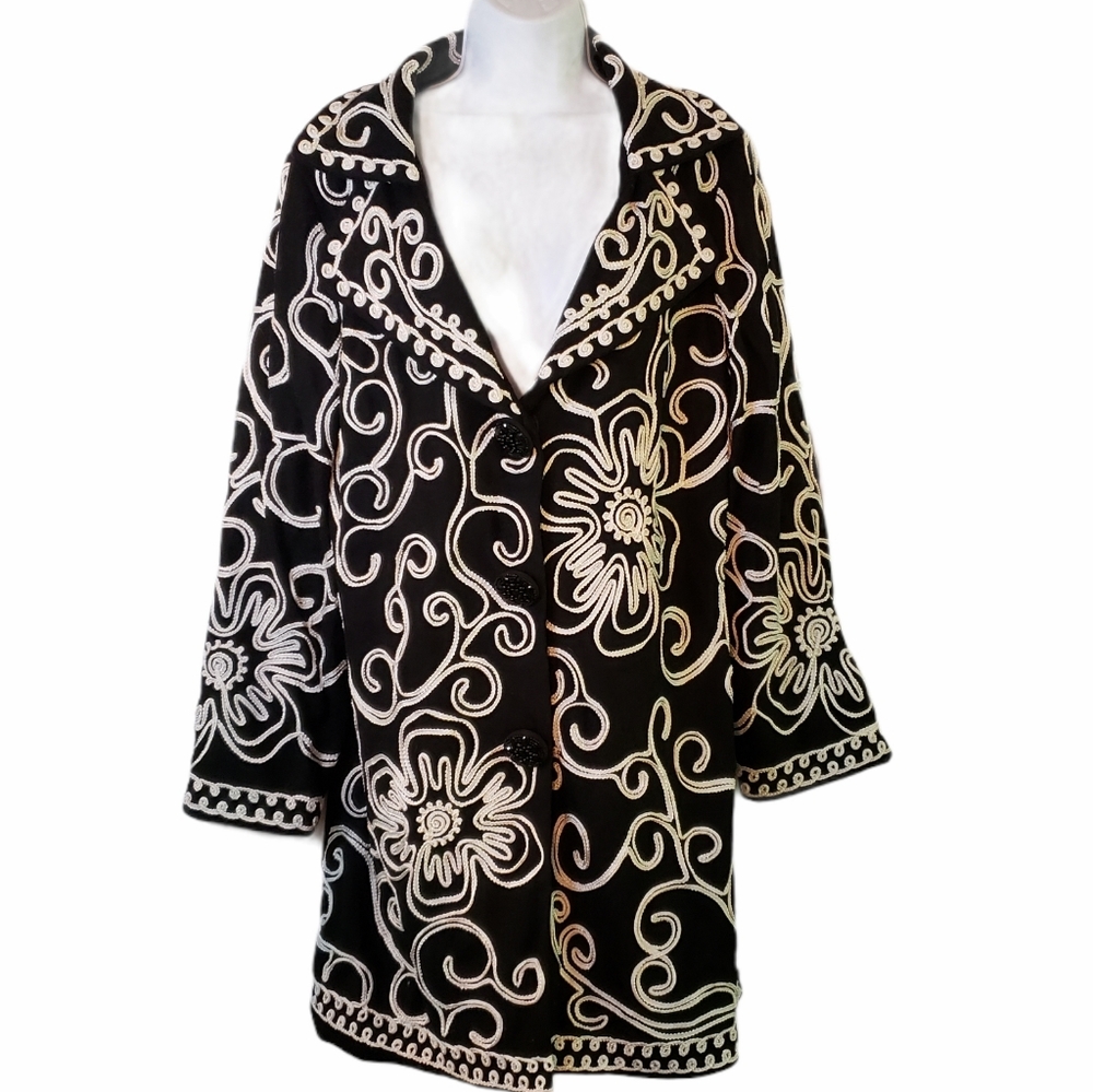 ANIA A Ribbon applique jacket